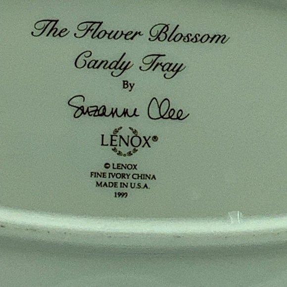 1999 Lenox Flower Blossom Candy Tray - Picture 9 of 9